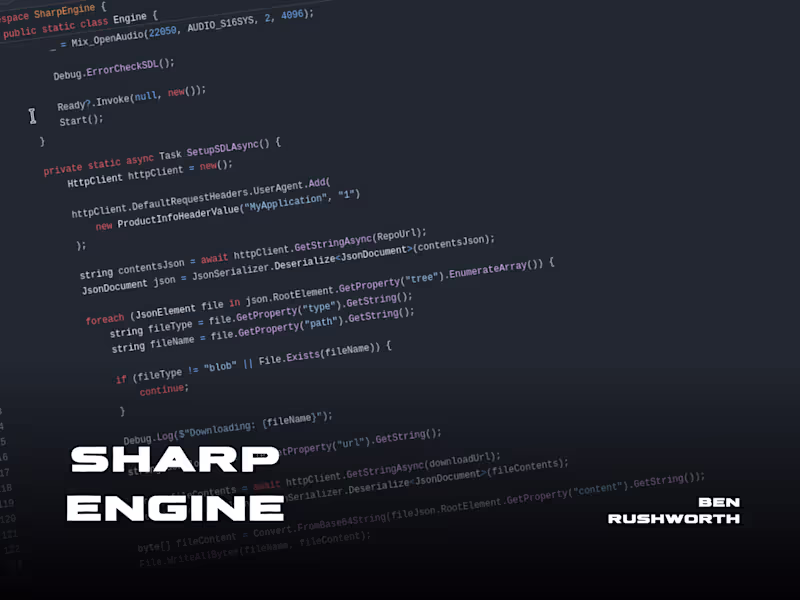 Cover image for Development of Sharp Engine: A 2D Game Engine