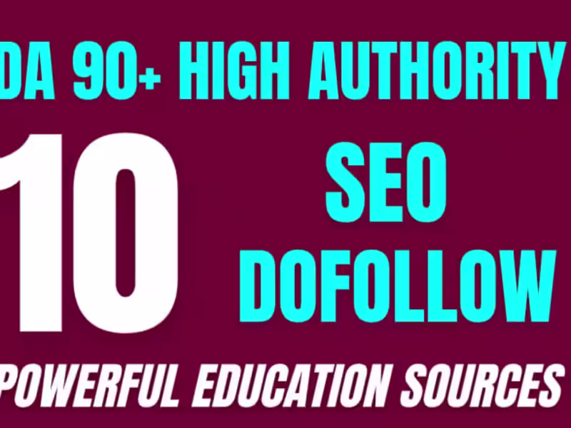 Cover image for I Do High Quality Do-Follow Backlink Building ~90 DA 