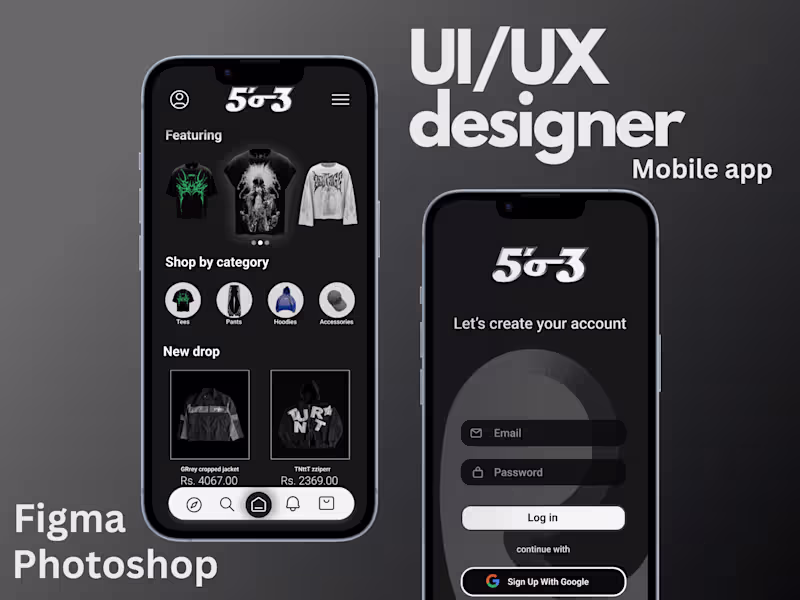 Cover image for i do professional UI/UX designing mobile app and websites