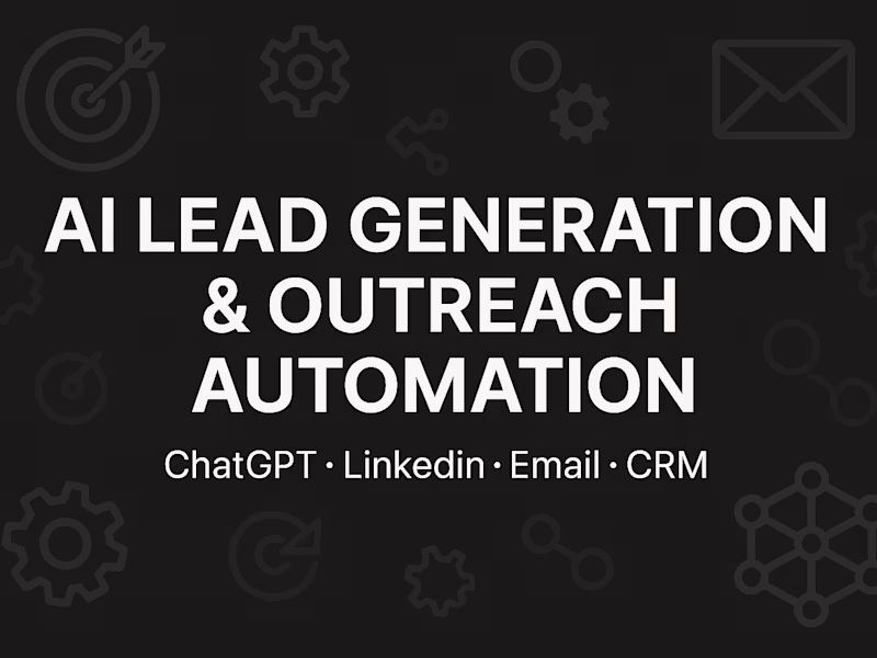 Cover image for AI Lead Generation & Outreach Automation