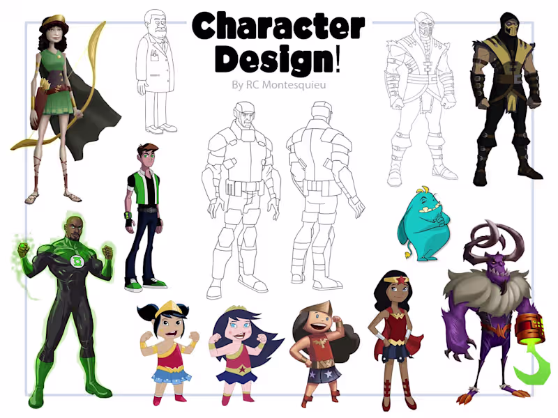 Cover image for Character designs!