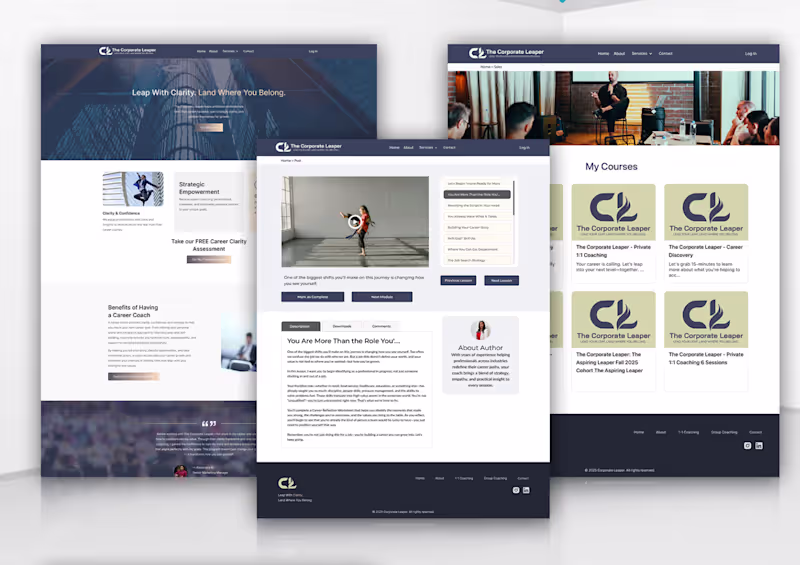 Cover image for Custom Kajabi Platform Development for The Corporate Leaper