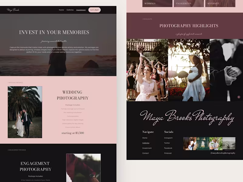 Cover image for Professional Photography Website | Framer Template Project