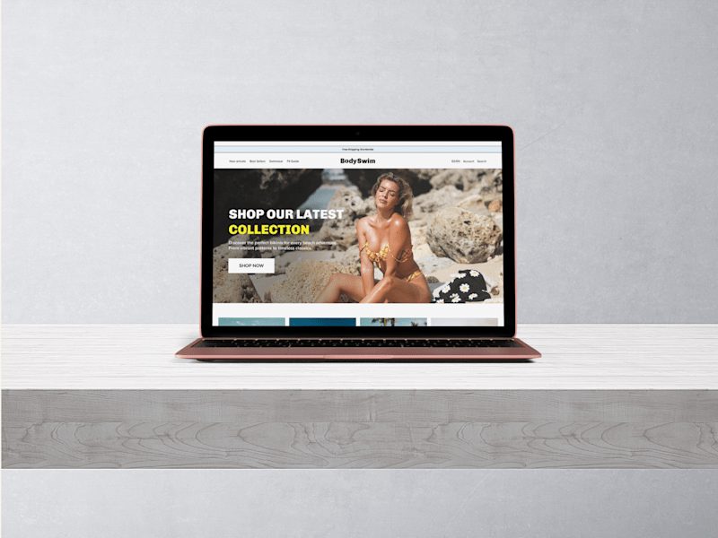 Cover image for Swimwear E-Commerce Landing Page 