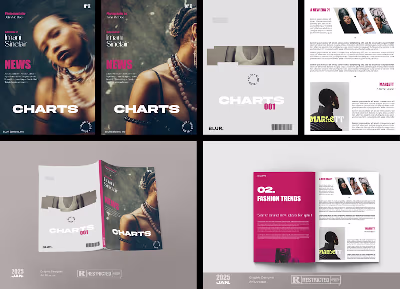 Cover image for Graphic Design for "CHARTS" Magazine