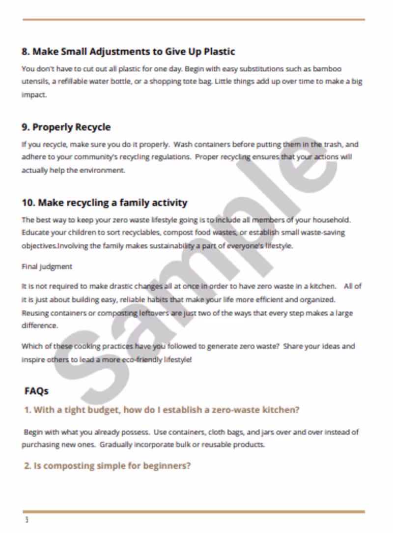 Cover image for SEO Blog Writing for Sustainable Living Brand! Recently wrap...