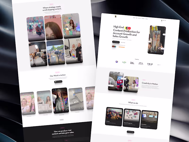 Cover image for Cream Studio Website design and development in Framer