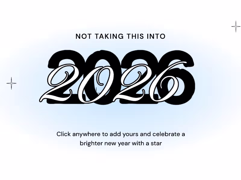 Cover image for Not Taking This Into 2026 (https://makeroomfor2026.replit.ap...