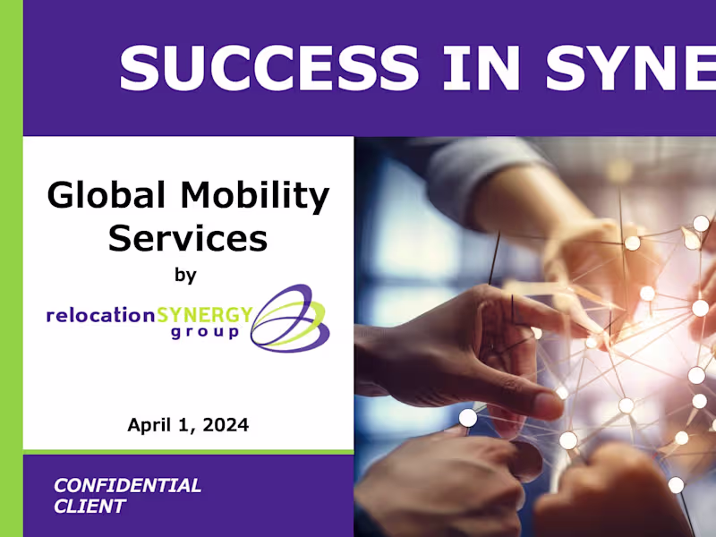 Cover image for Sales Presentation: Relocation