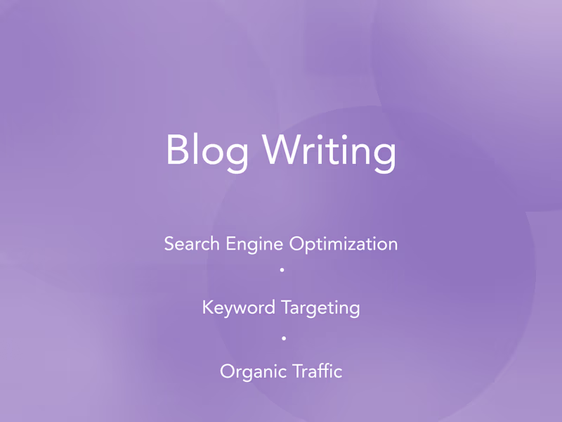 Cover image for SEO-Optimized Blog Post | Copywriting