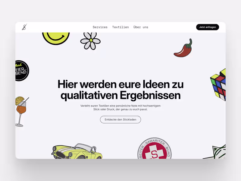 Cover image for Full Website Concept & Build for Der Stickladen
