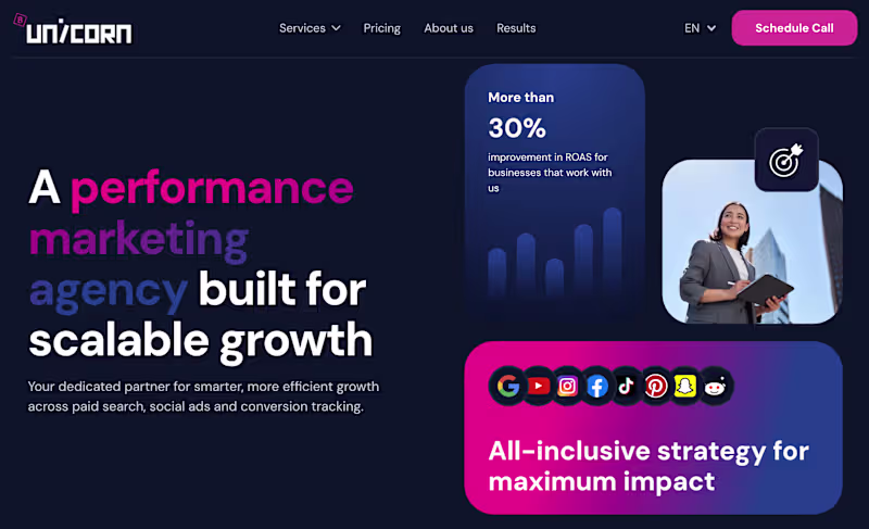 Cover image for Business Unicorn - Website & Landing Page Copy (Performance ...