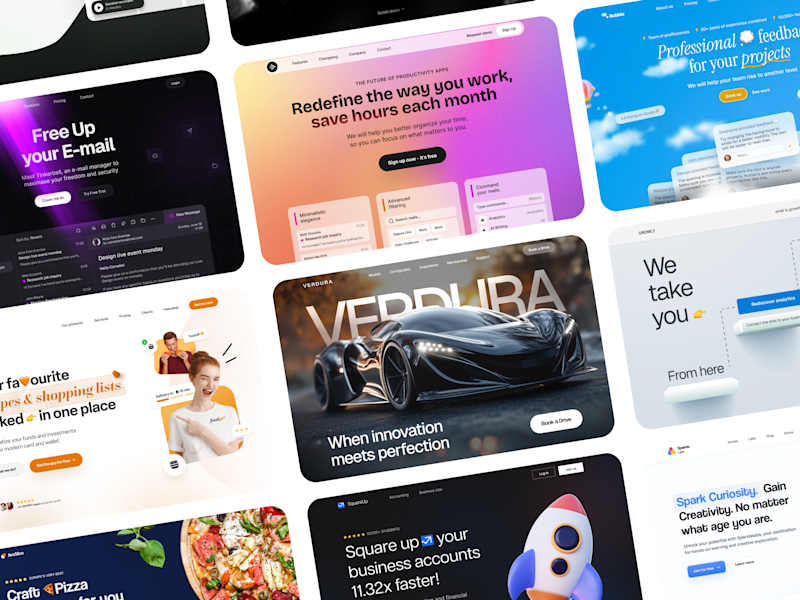 Cover image for Web Design Collection '24 + Jitter Showreel