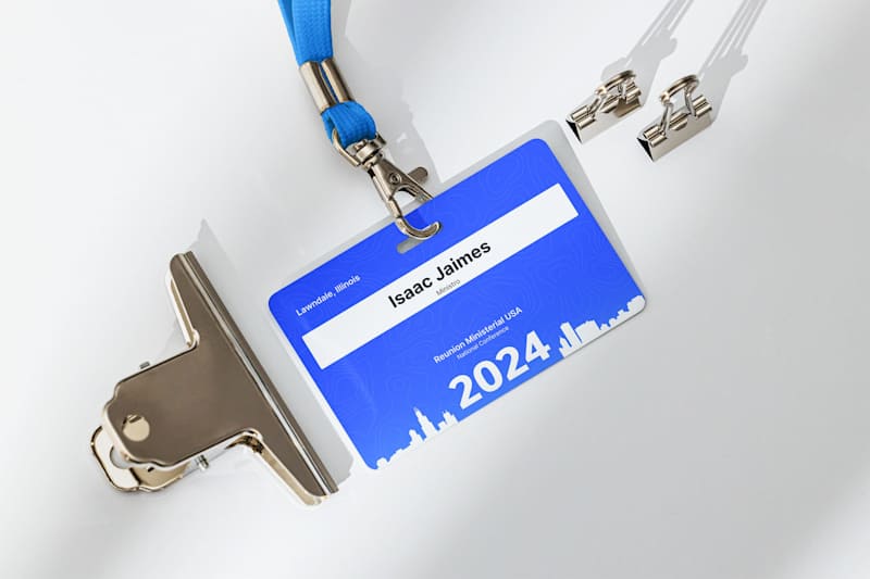 Cover image for Conference meeting badge - Undisclosed client