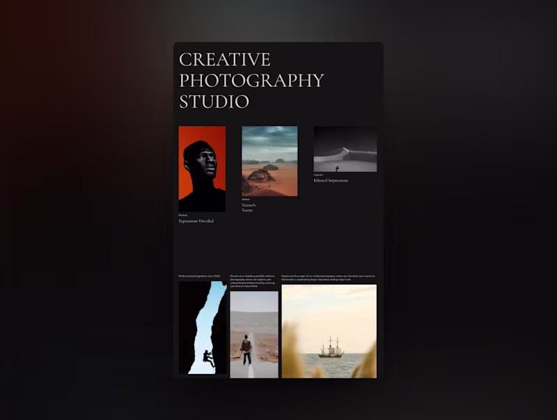 Cover image for Creative Photography Studio