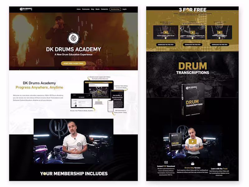 Cover image for DK Drums Academy
Dan Kerby
Energetic | Bold Visuals | Home