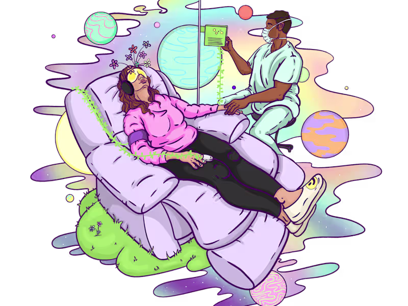 Cover image for Psychedelic Assisted Therapy - Editorial Illustrations — Crysta…