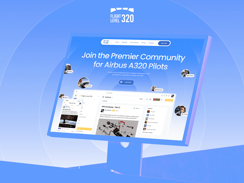 Cover image for (Framer) Flight Level 320 – UX/UI & Redesign for Pilot Community