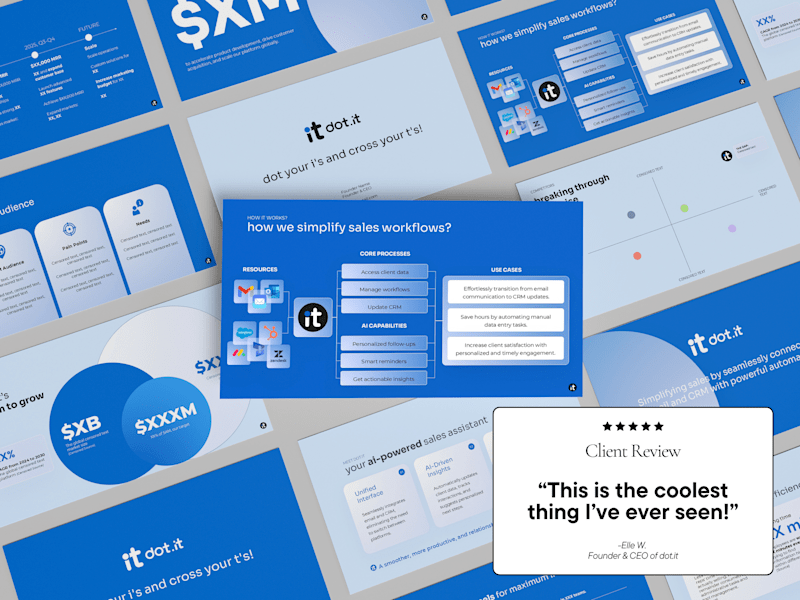 Cover image for AI Sales Startup Pitch Deck
