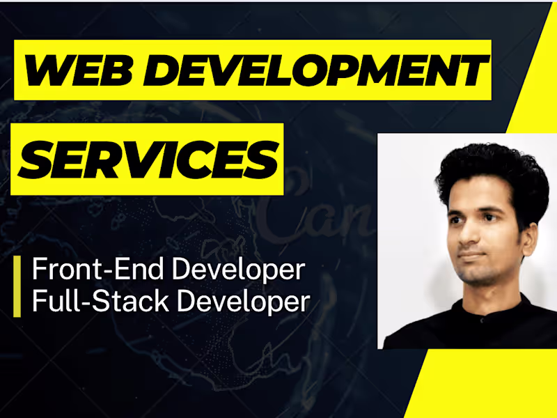 Cover image for Frontend | Fullstack Web development service for Products