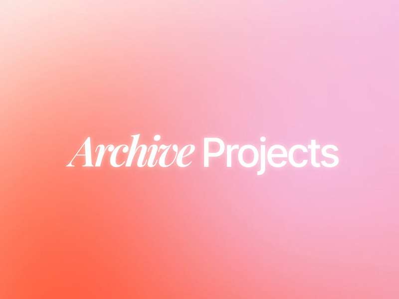 Cover image for Archive Projects 
