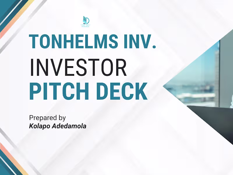 Cover image for Investor Pitch Deck Design
