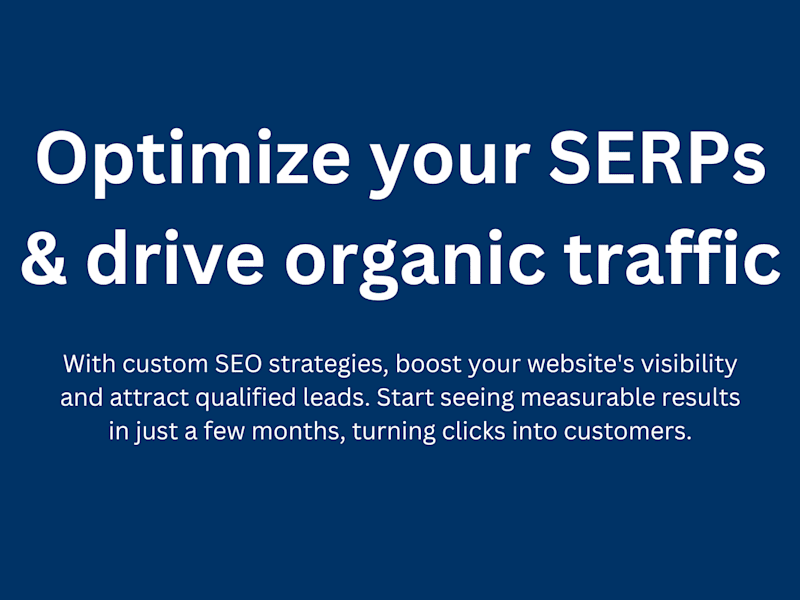 Cover image for Optimize your SERPs and drive organic traffic