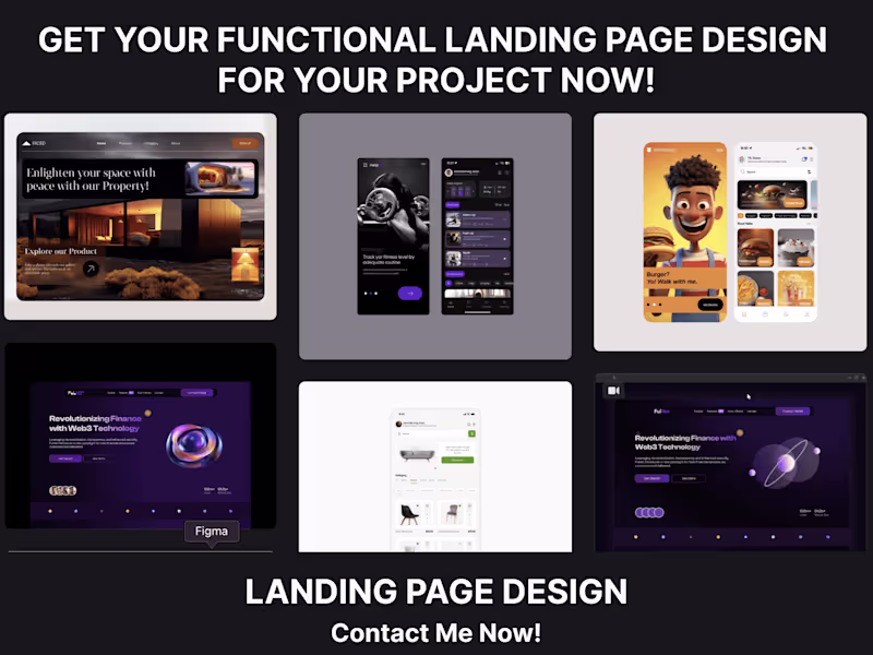 Cover image for UI Landing Page design