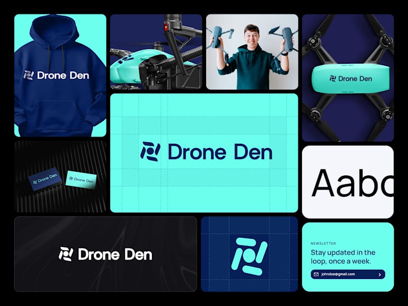 Cover image for Drone Den – Logo & Brand Book Design