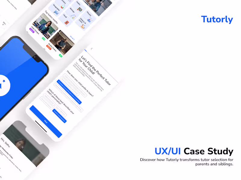 Cover image for Tutorly - Find The Perfect Tutor