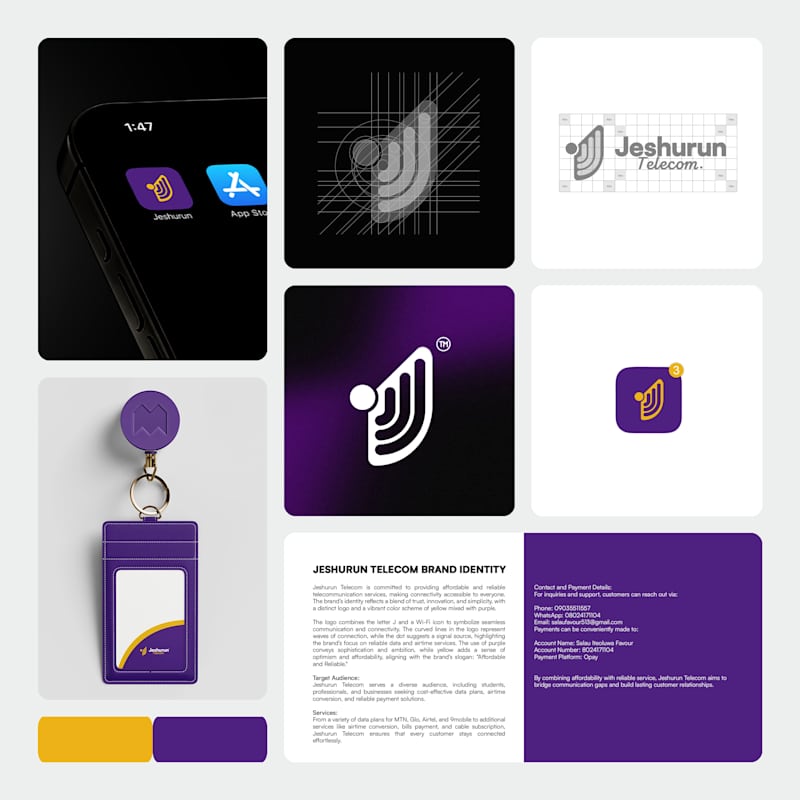 Cover image for Brand Identity Design for Jeshurun Telecom