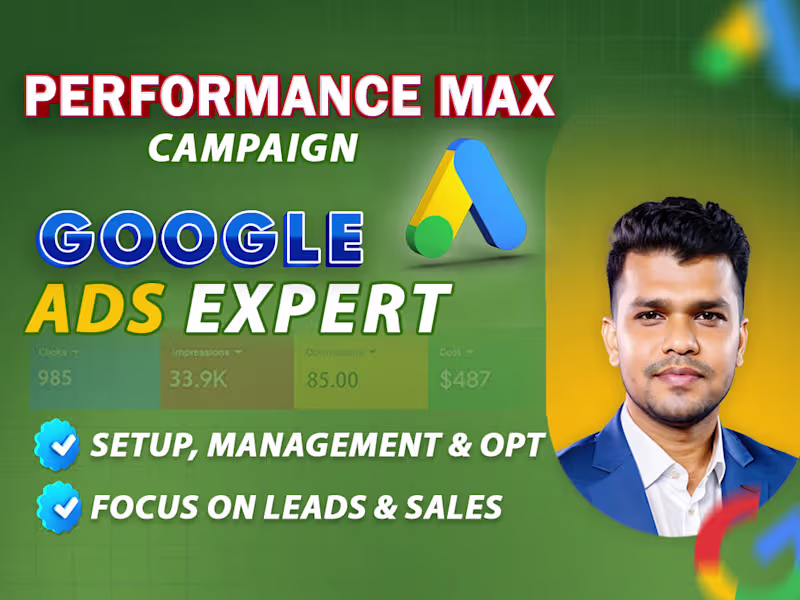 Cover image for Certified Google Ads Strategist | PPC, PMax & Display Campaigns