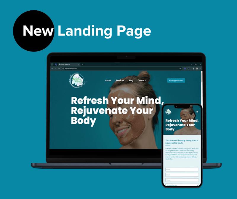 Cover image for Spa Landing Page