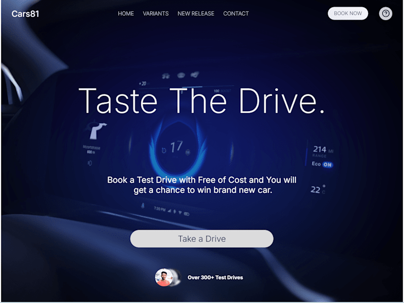 Cover image for Car Store Web Design