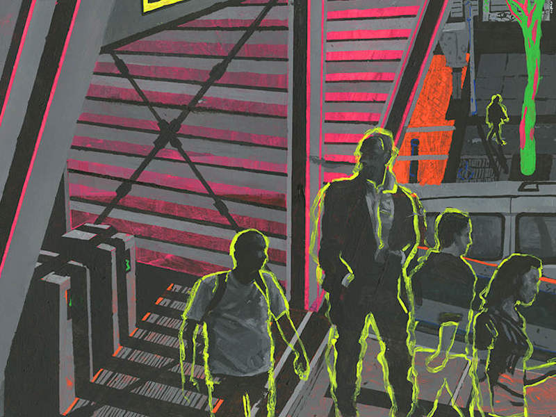 Cover image for 'The Real World' | Paintings and Collage for a Leporello