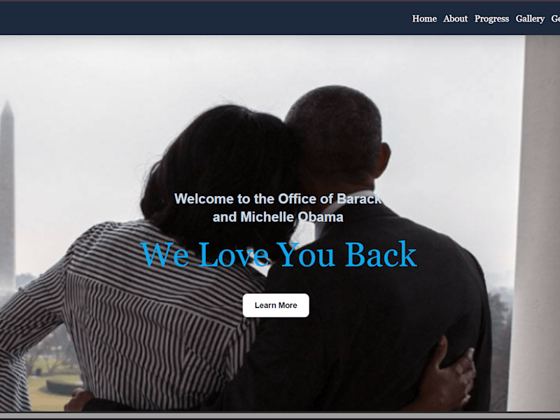 Cover image for Obama Foundation Clone Page Development