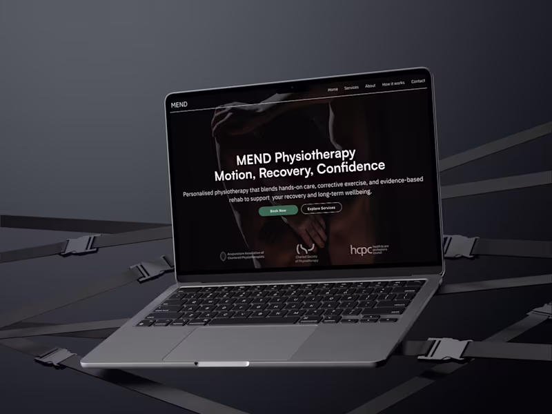 Cover image for MEND Physiotherapy Website