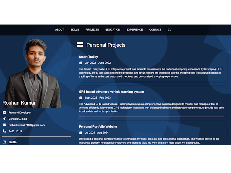 Cover image for Personal Portfolio Website Development