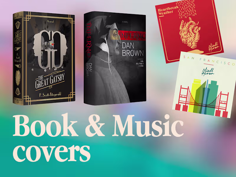 Cover image for Music and Books cover design