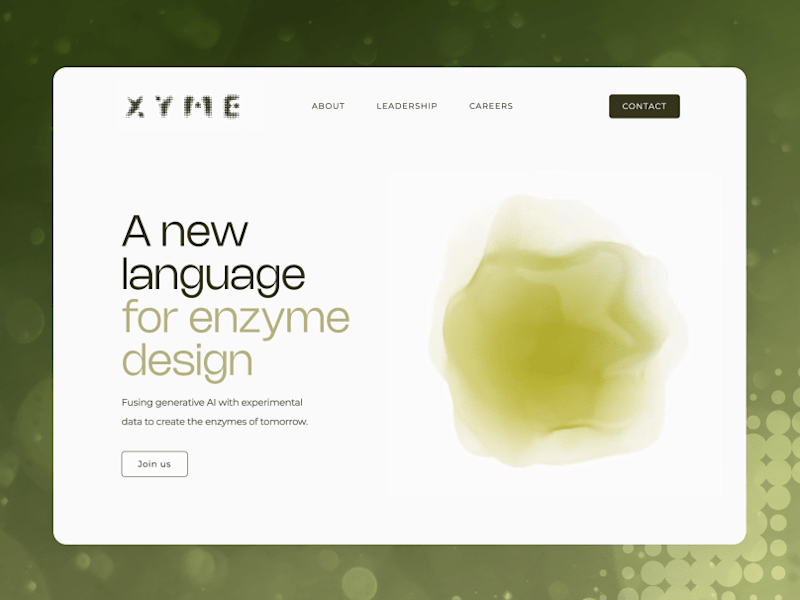 Cover image for Xyme - Interactive Bio-tech site 