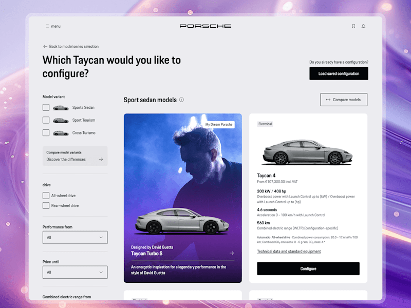 Cover image for Porsche Model Start Configuration