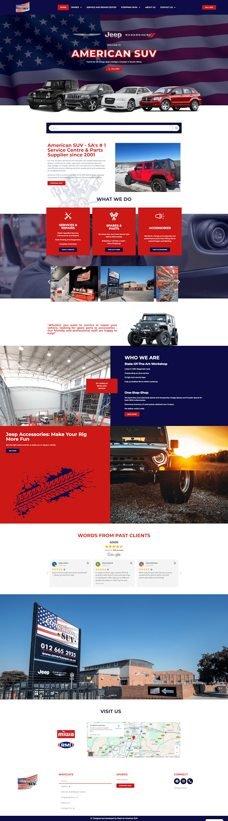 Cover image for American SUV, Car Repair & Service Homepage