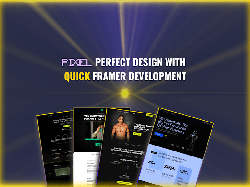 Cover image for Conversion-Focused Design + Framer Development(Figma Included)