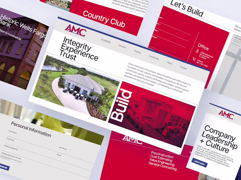 Cover image for AMC Website Redesign using WordPress 