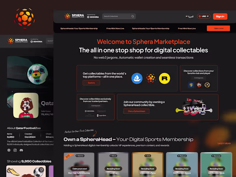 Cover image for SPHERA – An NFT Marketplace Aggregator
