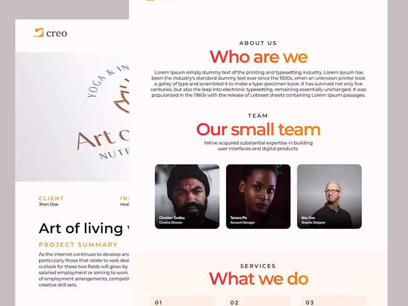 Cover image for Freelancer portfolio website