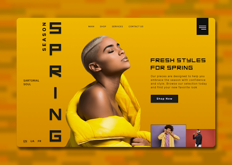 Cover image for Clothing Website Design | Sartorial Soul