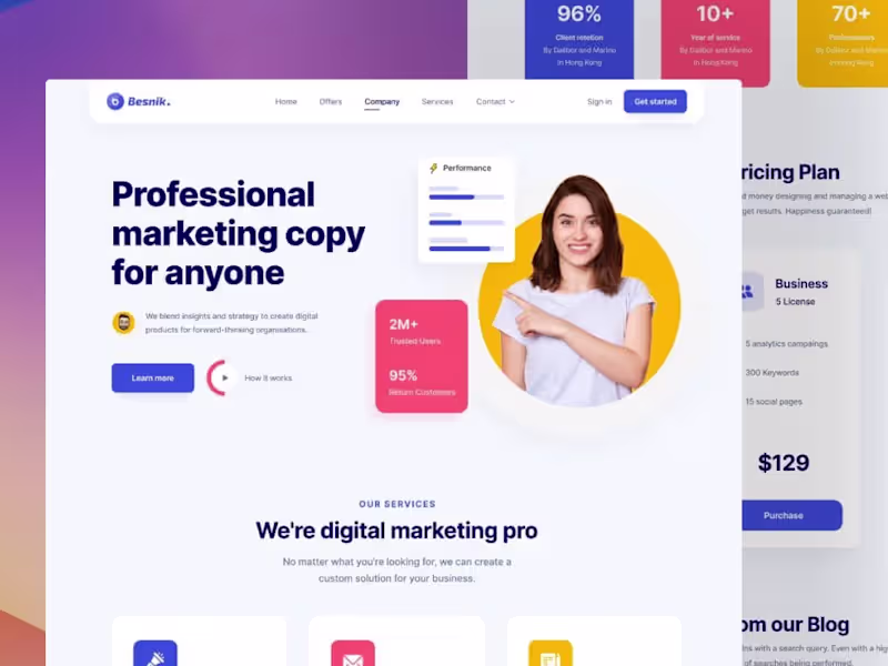 Cover image for Framer/Webflow Landing Page Design & Development