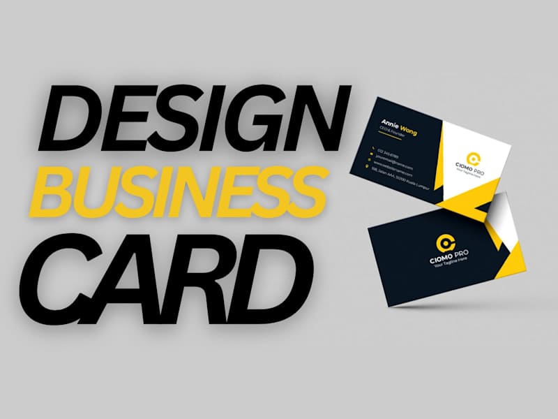 Cover image for I will design a professional business card for your brand