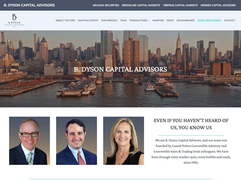 Cover image for B. Dyson Capital Advisors